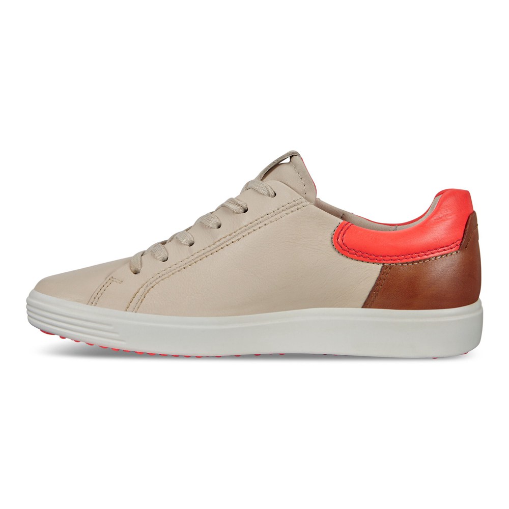 ECCO Womens Sneakers Beige - Soft 7 Street - VBK-682415